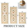 thumbnail image 4 of Ileading Boho Kitchen Rug Sets 3 Piece Runner Bohemian Mats Non Skid Washable Kitchen Floor Mat Runner, 4 of 6