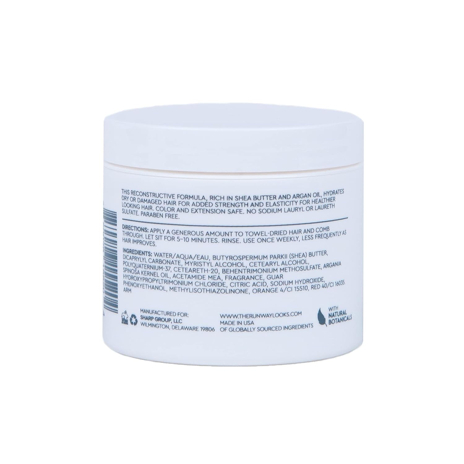 The Runway Looks Restorative Hair Mask With Shea Butter & Argan Oil (4oz)