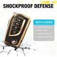 thumbnail image 5 of Key Fob Cover Compatible with Fit for Toyota RAV4 Corolla Camry Keychain Case Holder Protector,Black-a, 5 of 5