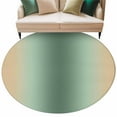 thumbnail image 2 of Sage Green Khaki Ombre Round Rugs 6ft, Modern Abstract Art Gradient Non Slip Washable Rug Runner, Low Pile Indoor Floor Carpet Mat Bathroom Rugs for Living Room, Bedroom, Kids Room, 2 of 9