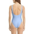 thumbnail image 3 of UTSJKR Women's Scoop Neck Swimsuit Sleeveless Bodysuits Backless Tank Top Body Suits for Womens Bikini Bodysuit Tops Leotards Light Blue M, 3 of 3