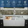 thumbnail image 3 of Karran Usa FCWSF33DBMB-PK1 Karran Fcwsff33dbmb 33" Double Bowl Workstation Fireclay, 3 of 7