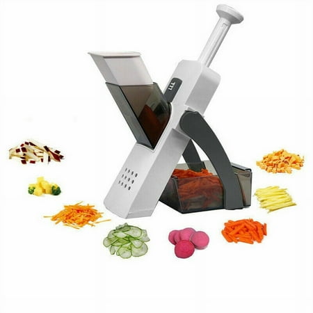 

Slicer for Kitchen 4 in 1 Multifunctional Vegetable Slicer Veggie Julienne Onion Dicer French Fry Potato Slicer Food Cutter Kitchen Chopping Artifact Safe Upright Chopper