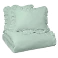 thumbnail image 4 of Vue Signature Rona 3 Piece 100% Cotton Duvet Set - King - Mint, 4 of 6