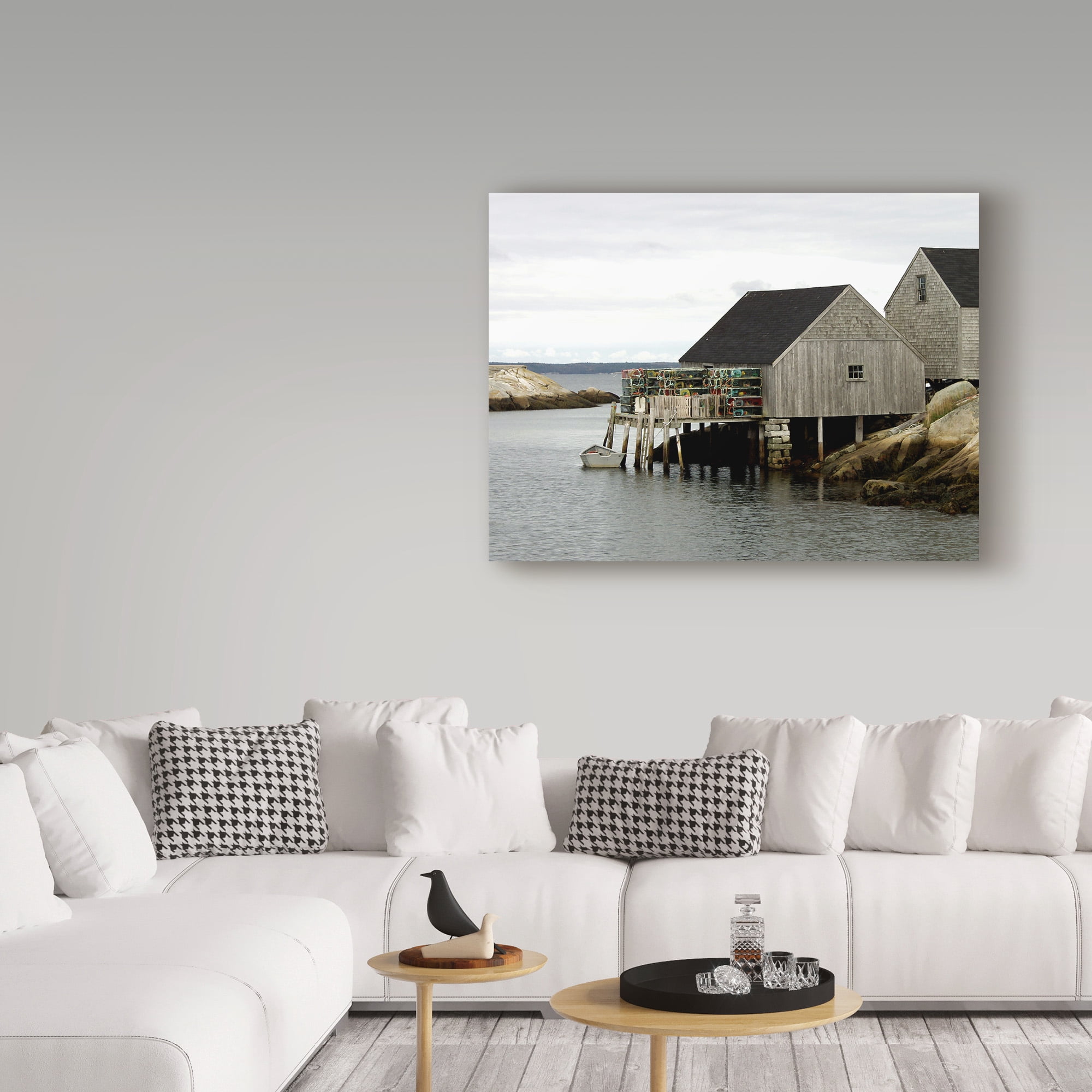Trademark Fine Art 'Peggys Cove, Ns' Canvas Art by J.D. Mcfarlan