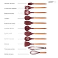 thumbnail image 4 of Utensilios Cocina Silicón con soporte Kochstelle, color Vino 12 piezas Kochstelle UT002100V, 4 of 5
