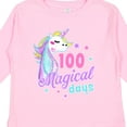 thumbnail image 4 of Inktastic 100 Magical Days with Unicorn and Stars Girls Long Sleeve Toddler T-Shirt, 4 of 5