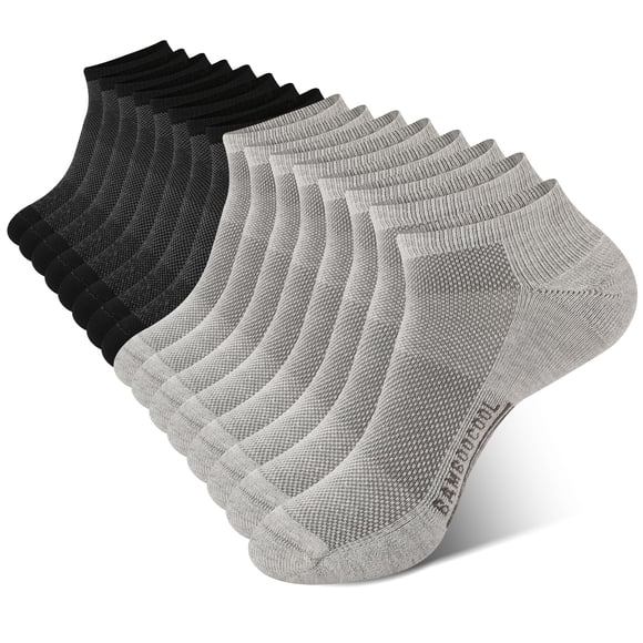 Pack de 8 calcetines deportivos acolchados BAMBOO COOL para hombre