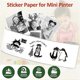 thumbnail image 3 of 6 Roll Mini Pocket Printer Sticker Paper, 30 X 57mm Self-Adhesive Thermal Paper for Pocket Printer, 3 of 5