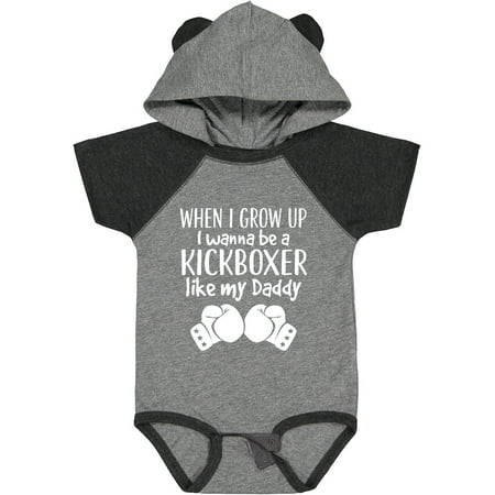 

Inktastic Kickboxing Future Kickboxer Like Daddy Boys or Girls Baby Bodysuit