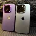 thumbnail image 2 of Funda De Color Mate Ultra Delgada Para iphone 15 , 11 , 12 , 13 , 14 , pro max , Dura De Acrílico Resistente A Los Golpes , Antihuellas , Cubierta Trasera, 2 of 4