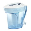 ZeroWater ZP-010, 10 Cup Water Filter Pitcher with Water Quality Meter, Blue/White