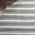 thumbnail image 6 of SAFAVIEH Moroccan Tassel Joss Striped Shag Runner Rug, Grey/Ivory, 2'3" x 8', 6 of 8