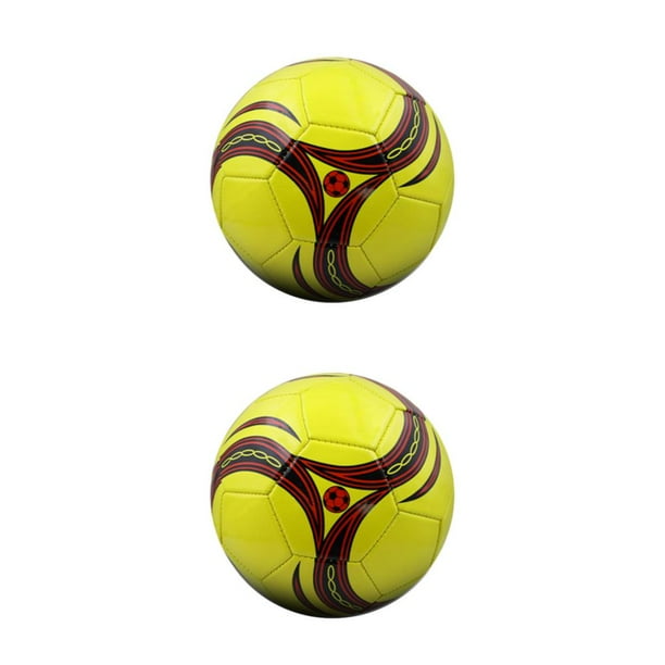 Balón de fútbol Advancent PU Tamaño 4 Amarillo Numero 5 2Conjunto