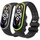 thumbnail image 1 of wonima11 2PACK Watch Bands Compatible with Mi Band 7 Fitness Tracker, Soft Silicone Adjustable Replacement Wristband Bracelet Sport Strap for Women Men, Green + Grey, 1 of 1