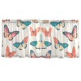 thumbnail image 7 of Yayeee Kitchen Curtains Tier Set of 2 Light Filtering 57"x24" Over Sink Window Panels, Colorful Butterflies, 7 of 7