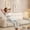 White, variant on Corduroy Triangular Wedge Headboard Pillow, 16 X 39 Inches Twin XL Reading Backrest Bolster Cushion with Side Pocket, Support Pillow for Dorm Bed Sofa (Beige)