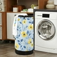 thumbnail image 7 of RMDQTR Durable Large Laundry Backpack with Drawstring Closure Ideal for Laundry Trips,Travel&Camping Blue and Yellow Flowers, 7 of 7