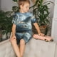 thumbnail image 4 of Fotbe Fantasy Swan Yacht Design Pijama Estampada de 2 Piezas para Niños – Ropa de Dormir de Manga Corta Cómoda para Niños y Niñas, Camiseta y Shorts de Algodón-Small, 4 of 6