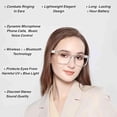 thumbnail image 3 of Euvelle Bluetooth Glasses, Smart Glasses with AI, Bluetooth Audio Smart Glasses, Multifunctional Glassess for Women, Open-Ear Clear Sound with Audio & Mic, 3 of 7