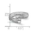 thumbnail image 2 of 4.75mm 14k With Rhodium Mesh Bypass Stretch Ring Ring for Women - .7 Grams, 2 of 2