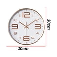 thumbnail image 2 of Reloj de pared analógico silencioso con pilas para aula, escuela, oficina, dormitorio, cocina, sala de estar, decoración, 2 of 6