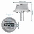 thumbnail image 2 of 5 Packs Upgrade 5304525746 Long Stem Stove Knobs Replacements, 2 of 5