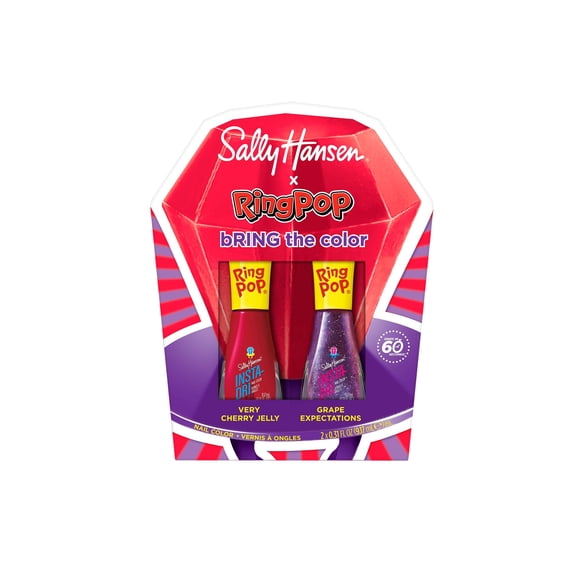 Sally Hansen Insta-Dri Nail Polish x Ring Pop Collection, bRING the color Duo, 2 x 0.31 fl oz