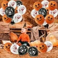thumbnail image 5 of 12-30pcs 12 In Latex Balloons 3 Styles Bloody Hand and Skull  Scary Expression Balloons for Halloween Party Decoration Supplies, 5 of 9