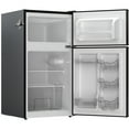 thumbnail image 2 of Frigidaire 3.1 Cu. ft. Compact Refrigerator with Freezer Compartment, 2-Door Retro Fridge with Built-in Side Bottle Opener, Black, 2 of 6