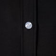 thumbnail image 4 of BUWTTED Men's Shirts Dressy Work Solid Color Casual Long Sleeved Lapel Slim Fit Button Down Business Wedding Black Shirt XL, 4 of 8