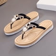 thumbnail image 4 of asddcavvf Fashion Ladies Slippers Beach Flat With Thick Bottom Flip Flops Sandals And Slippers Non-s, 4 of 8