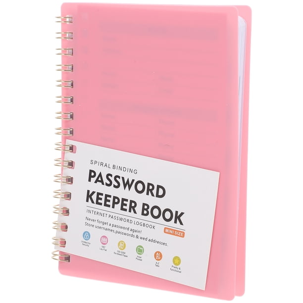 Libreta de contraseñas con pestañas alfabéticas Organizador de contraseñas práctico para inicios de sesión en sitios web Libreta de contraseñas pequeña tamaño A6 para oficina en casa