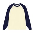 thumbnail image 1 of LUOGENLI Male T-shirts for Mens Male off Shoulder Contrasting Color Raglan Sleeve T Shirt Base Shirt Tee T-shirts Mens Big and Tall St. Patrick's Day Dark Blue M, 1 of 5