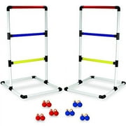 Crown Sporting Goods Indoor/Outdoor Ladderball Set with Carrying Case and Ground Anchors