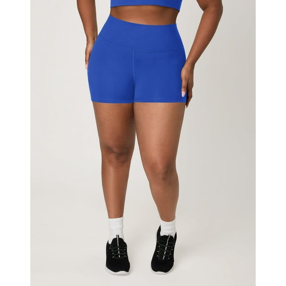 Hanes Moves Women's Bike Shorts, 3" Deep Royal S