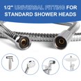 thumbnail image 2 of Manguera de ducha Rivix de 150 cm, acero inoxidable flexible, cromada, 2 of 9