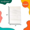 thumbnail image 5 of ECO SOUL 100% Compostable Quart Bags [200 Counts] Resealable Bags, Freezer Bags, Eco-friendly Zip Bags, Leakproof Bags, Biodegradable Bags for Food, 5 of 8