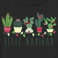 thumbnail image 2 of Toddler's Lost Gods Feliz Navidad Cacti  Graphic Tee Black 5T, 2 of 3