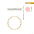 thumbnail image 6 of ANGARA IGI Certified Lab Grown 1.65 Ct Baguette Diamond Full Eternity Wedding Ring for Women in 14K Yellow Gold (Size-4x2mm|Color-F-G|Clarity-VS) | Anniversary, Jewelry Gift for Women | Diamond Ring, 6 of 8