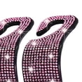 thumbnail image 5 of de cristal brillante para asiento trasero de coche, colgador de asiento para mujer, para ahorrar espacio en los ojos. Rosa Zulema Suspensión de reposacabezas de coche, 5 of 5