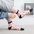 thumbnail image 2 of Pofeuu Pink Hearts1 Print 30cm Socks, Adult Running Hiking Socks for Youth and Adult, 2 of 7