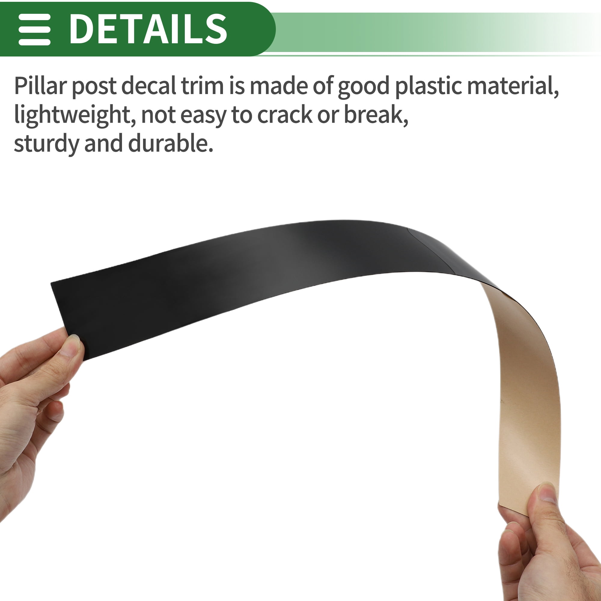 Unique Bargains 7Pcs Anti Scratch Sticker For Ford Explorer 2007-2010 Black