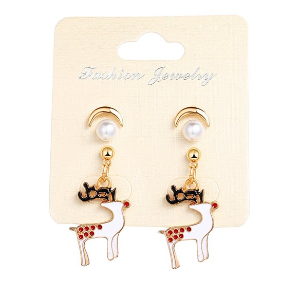 Christmas Series Earrings Christmas Sika Deer Earrings European And American EarringsThe Best Gift for A Loved One