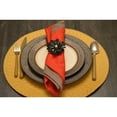 thumbnail image 4 of Vibhsa Flower Napkin Rings Set of 8 (Black Pearl), 4 of 5