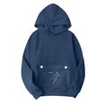 thumbnail image 6 of YAYUBA Fleece pet Cat Small Day Pouch Hoodie Carrier Holder Carrying Sweatshirt Kangaroo Pocket, 6 of 8