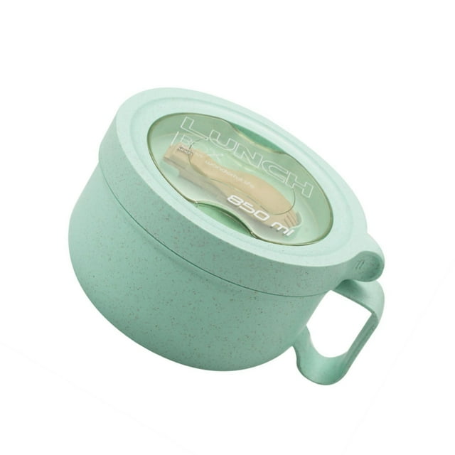 Bewildely Cuenco de ramen japonés elegante para arroz y cuenco de fideos instantáneos apto para microondas y lavavajillas versátil Mostrada verde