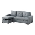 thumbnail image 2 of Gero Sectional Sofa Set with Reversible Storage Chaise, Light Gray, 2 of 5