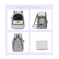 thumbnail image 5 of Mochila Trasportadors Para Mascotas con Cierre  Belug Gris, 5 of 5