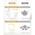 thumbnail image 2 of 22 pcs White Porcelain Tea Set for 6, Luxury British Style Tea/Coffee Cup Set with Golden Trim, Beautiful Tea Set for Women, Tea Party Set, Gift Package (With a Stand), 2 of 7